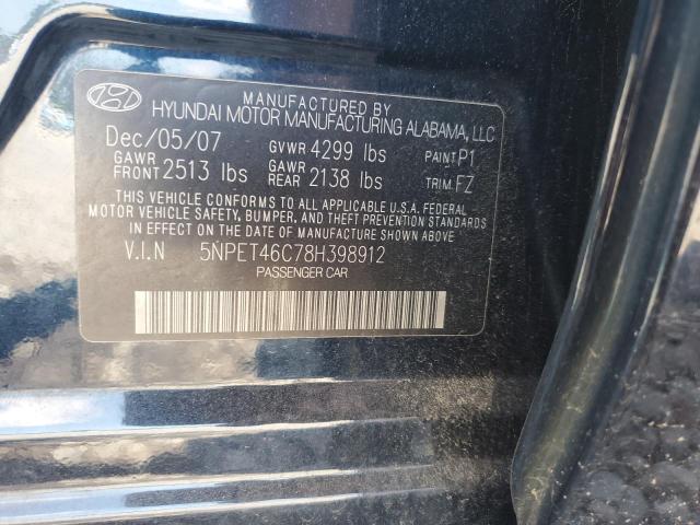 Photo 12 VIN: 5NPET46C78H398912 - HYUNDAI SONATA GLS 