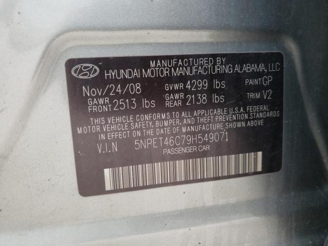 Photo 11 VIN: 5NPET46C79H549071 - HYUNDAI SONATA 