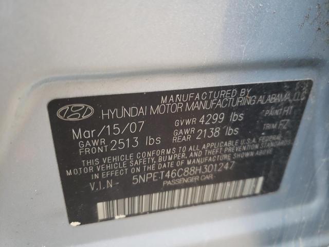 Photo 9 VIN: 5NPET46C88H301247 - HYUNDAI SONATA GLS 