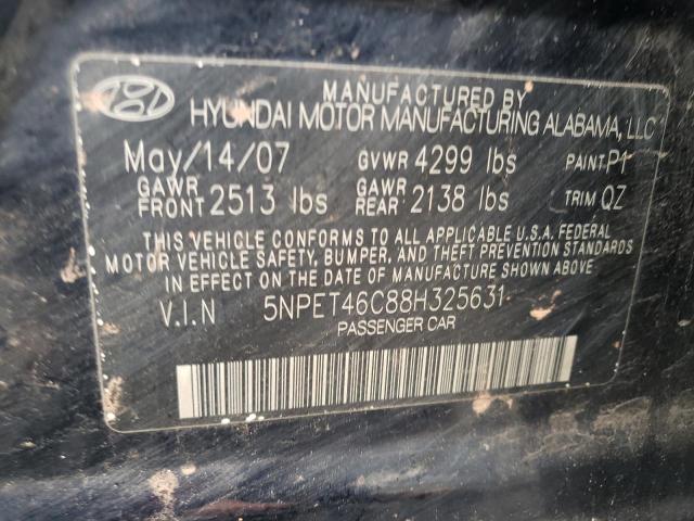 Photo 11 VIN: 5NPET46C88H325631 - HYUNDAI SONATA GLS 