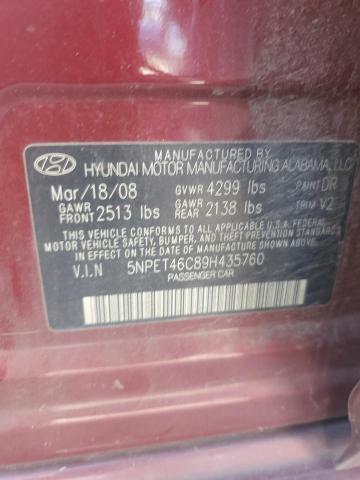 Photo 11 VIN: 5NPET46C89H435760 - HYUNDAI SONATA GLS 