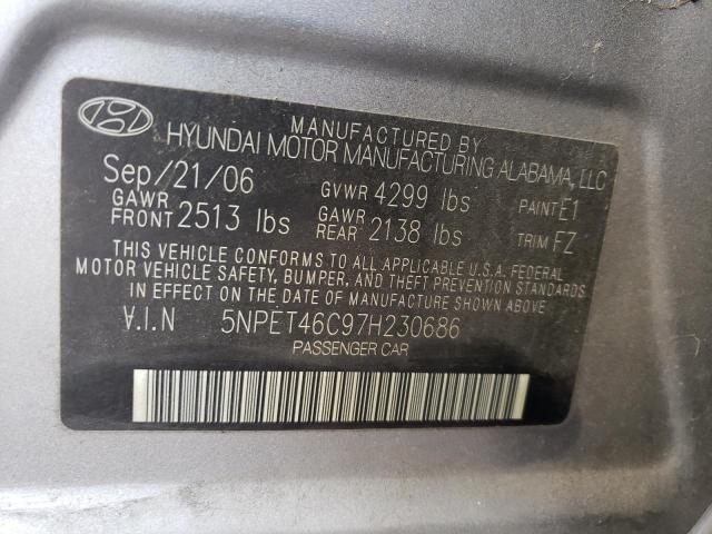 Photo 11 VIN: 5NPET46C97H230686 - HYUNDAI SONATA GLS 