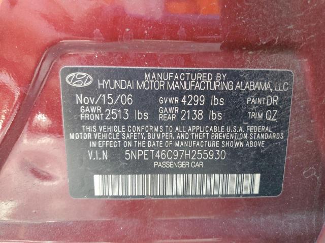 Photo 11 VIN: 5NPET46C97H255930 - HYUNDAI SONATA 