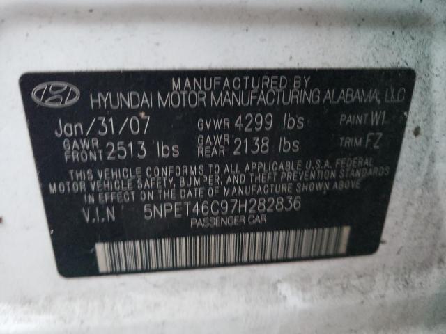 Photo 11 VIN: 5NPET46C97H282836 - HYUNDAI SONATA GLS 