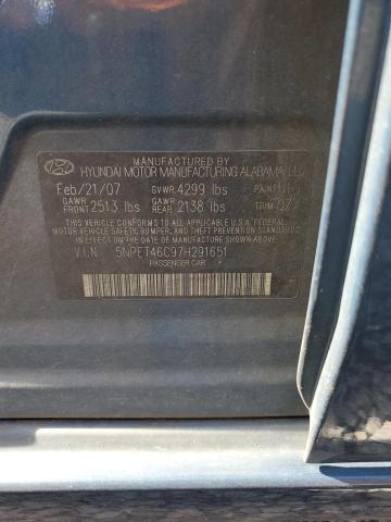 Photo 12 VIN: 5NPET46C97H291651 - HYUNDAI SONATA GLS 