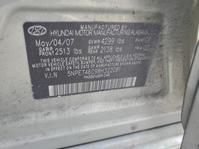 Photo 11 VIN: 5NPET46C98H322091 - HYUNDAI SONATA GLS 