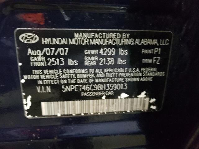 Photo 11 VIN: 5NPET46C98H359013 - HYUNDAI SONATA 