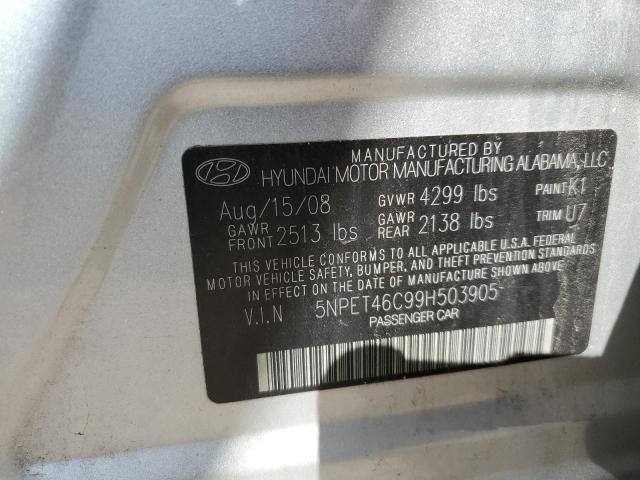 Photo 12 VIN: 5NPET46C99H503905 - HYUNDAI SONATA 