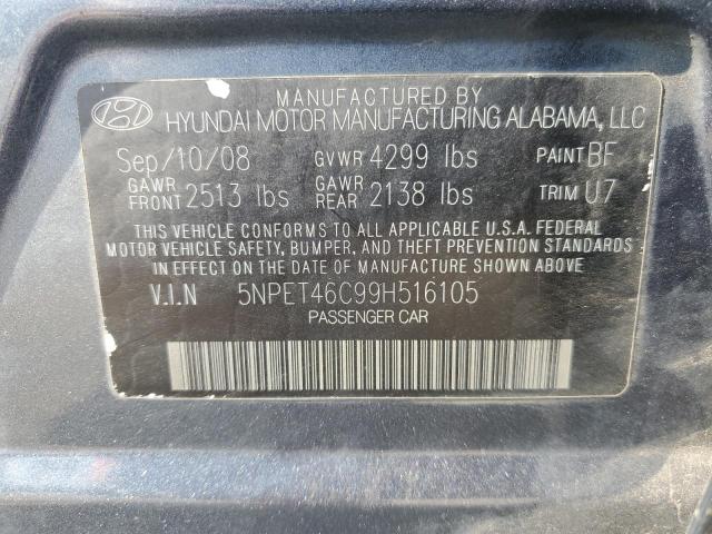 Photo 11 VIN: 5NPET46C99H516105 - HYUNDAI SONATA 