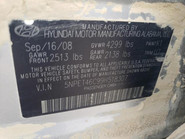 Photo 11 VIN: 5NPET46C99H518307 - HYUNDAI SONATA GLS 