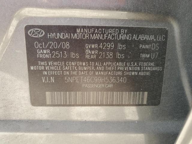 Photo 11 VIN: 5NPET46C99H536340 - HYUNDAI SONATA GLS 