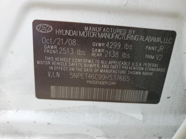 Photo 11 VIN: 5NPET46C99H537665 - HYUNDAI SONATA 