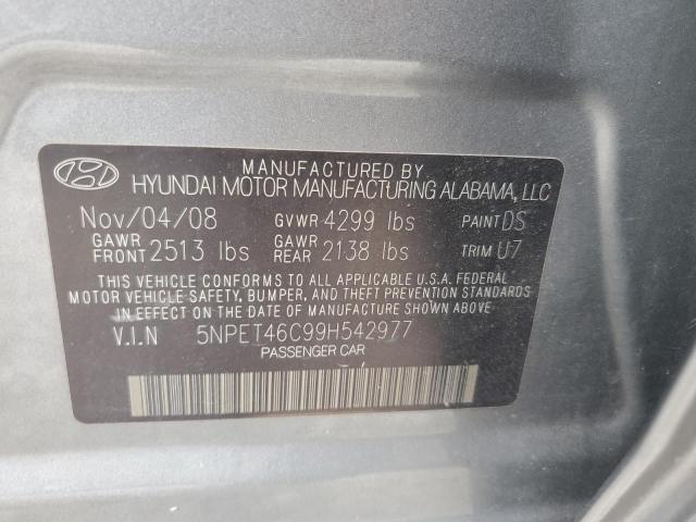 Photo 11 VIN: 5NPET46C99H542977 - HYUNDAI SONATA 