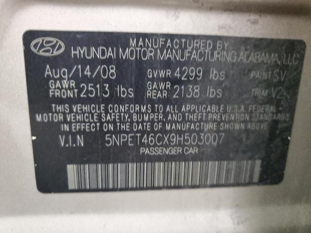 Photo 11 VIN: 5NPET46CX9H503007 - HYUNDAI SONATA 