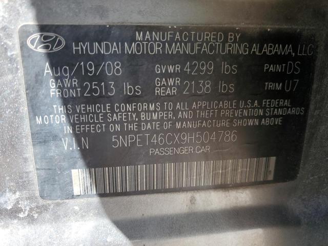 Photo 11 VIN: 5NPET46CX9H504786 - HYUNDAI SONATA GLS 