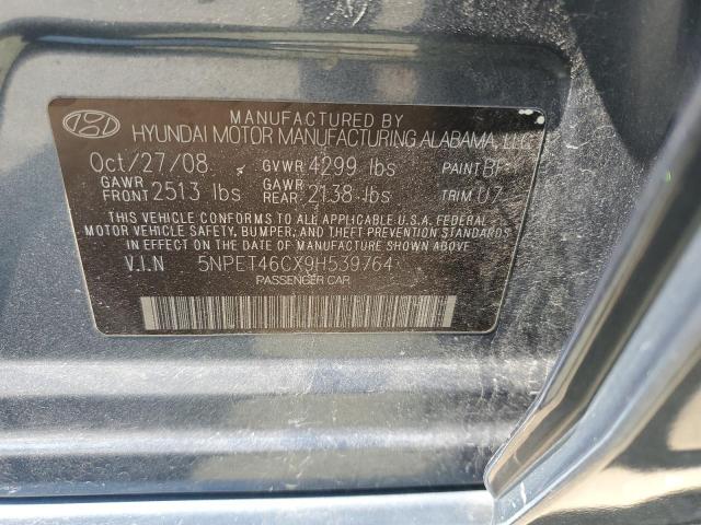 Photo 11 VIN: 5NPET46CX9H539764 - HYUNDAI SONATA 