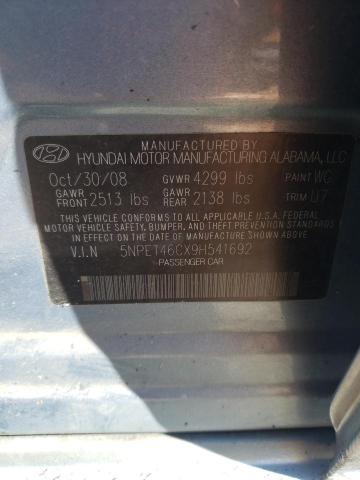 Photo 11 VIN: 5NPET46CX9H541692 - HYUNDAI SONATA GLS 