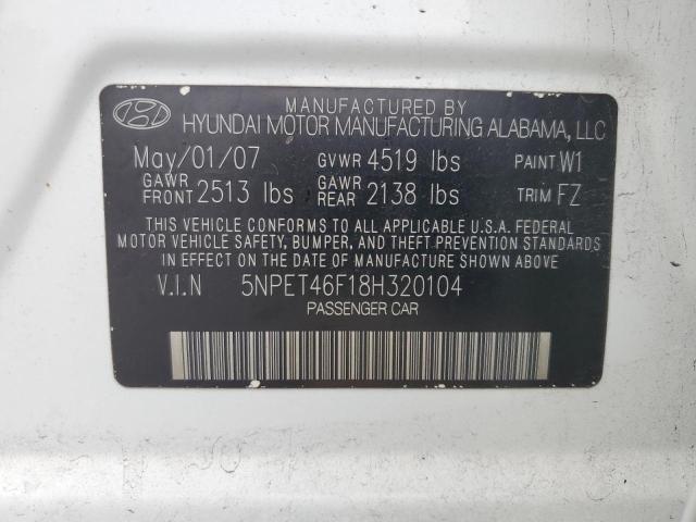 Photo 11 VIN: 5NPET46F18H320104 - HYUNDAI SONATA 