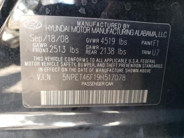 Photo 9 VIN: 5NPET46F19H517078 - HYUNDAI SONATA GLS 