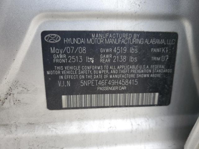 Photo 11 VIN: 5NPET46F49H458415 - HYUNDAI SONATA GLS 