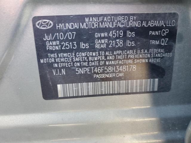 Photo 11 VIN: 5NPET46F58H348178 - HYUNDAI SONATA 