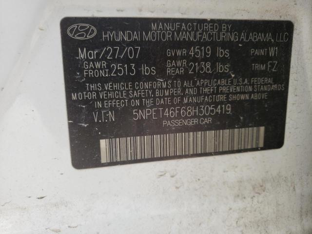 Photo 9 VIN: 5NPET46F68H305419 - HYUNDAI SONATA 