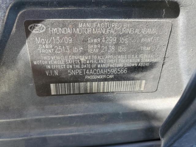 Photo 11 VIN: 5NPET4AC0AH596566 - HYUNDAI SONATA 