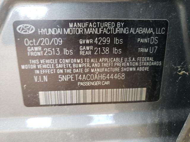 Photo 11 VIN: 5NPET4AC0AH644468 - HYUNDAI SONATA 