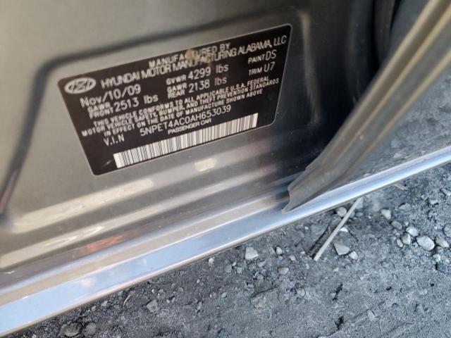 Photo 11 VIN: 5NPET4AC0AH653039 - HYUNDAI SONATA 