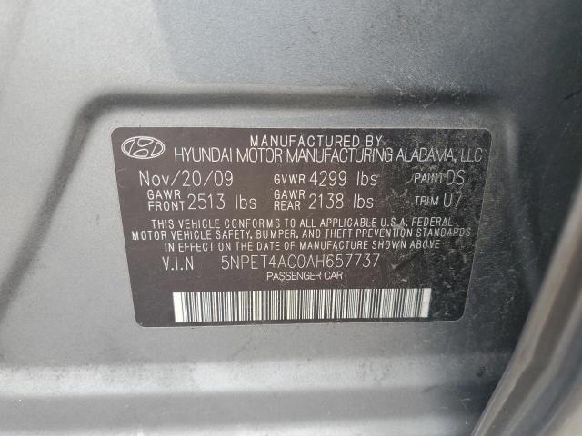 Photo 11 VIN: 5NPET4AC0AH657737 - HYUNDAI SONATA GLS 