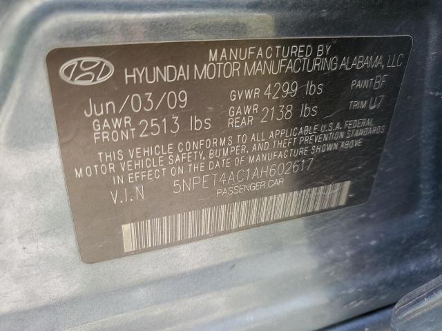 Photo 11 VIN: 5NPET4AC1AH602617 - HYUNDAI SONATA GLS 