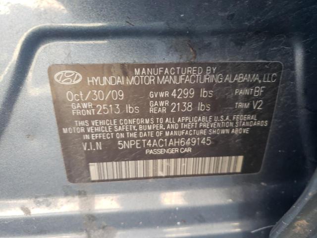 Photo 9 VIN: 5NPET4AC1AH649145 - HYUNDAI SONATA GLS 