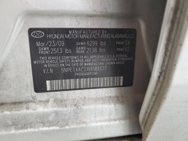 Photo 12 VIN: 5NPET4AC2AH581177 - HYUNDAI SONATA GLS 