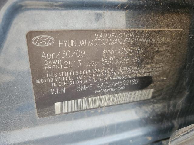 Photo 11 VIN: 5NPET4AC2AH592180 - HYUNDAI SONATA GLS 