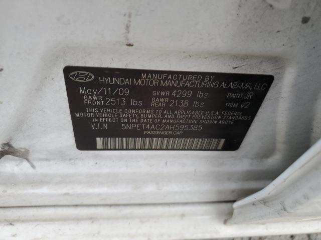 Photo 11 VIN: 5NPET4AC2AH595385 - HYUNDAI SONATA 