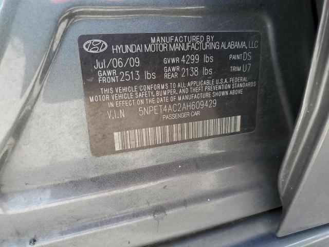 Photo 11 VIN: 5NPET4AC2AH609429 - HYUNDAI SONATA GLS 