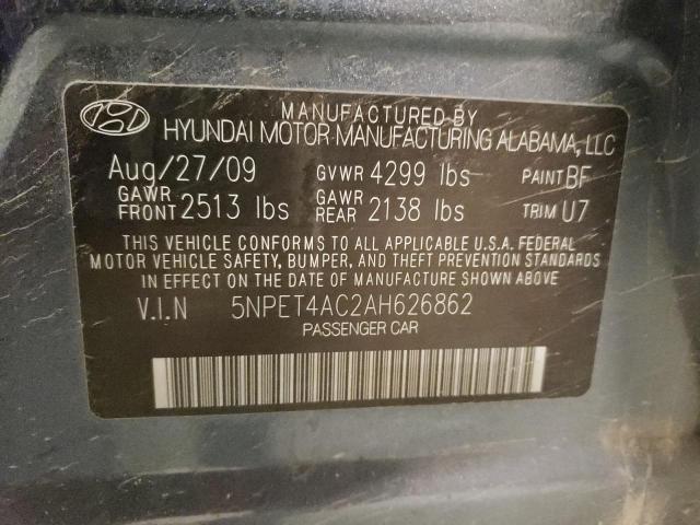 Photo 12 VIN: 5NPET4AC2AH626862 - HYUNDAI SONATA 