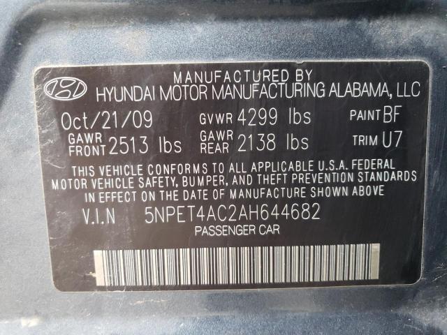 Photo 12 VIN: 5NPET4AC2AH644682 - HYUNDAI SONATA 