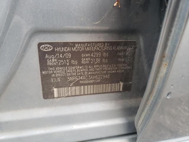 Photo 9 VIN: 5NPET4AC3AH622948 - HYUNDAI SONATA GLS 