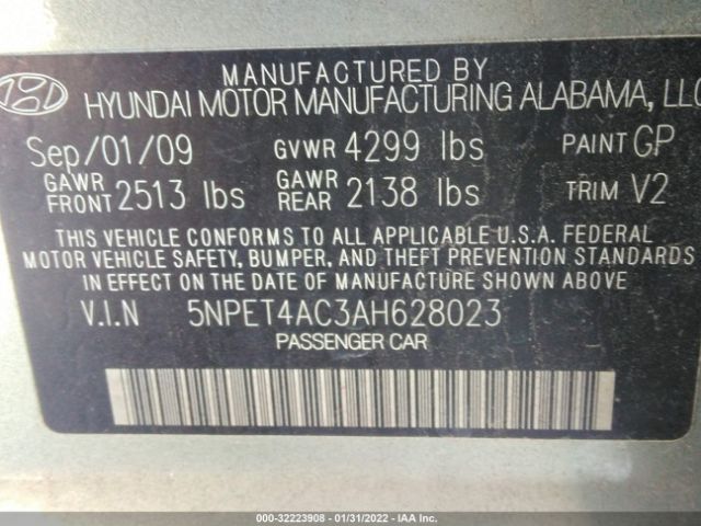 Photo 8 VIN: 5NPET4AC3AH628023 - HYUNDAI SONATA 