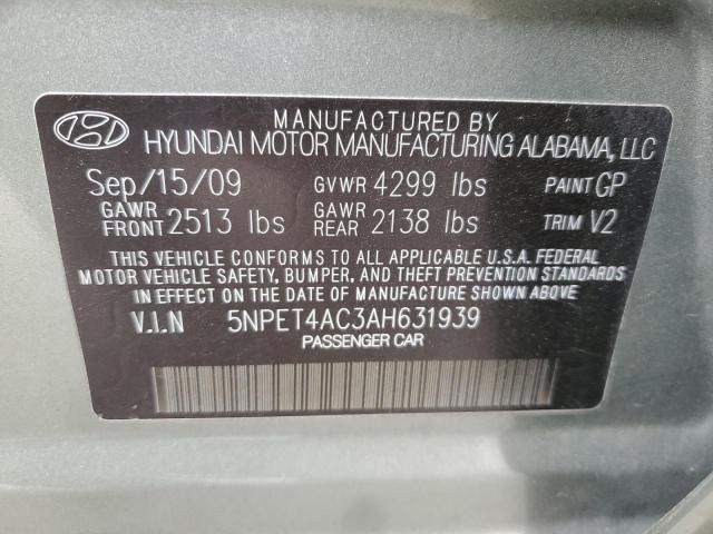 Photo 11 VIN: 5NPET4AC3AH631939 - HYUNDAI SONATA 