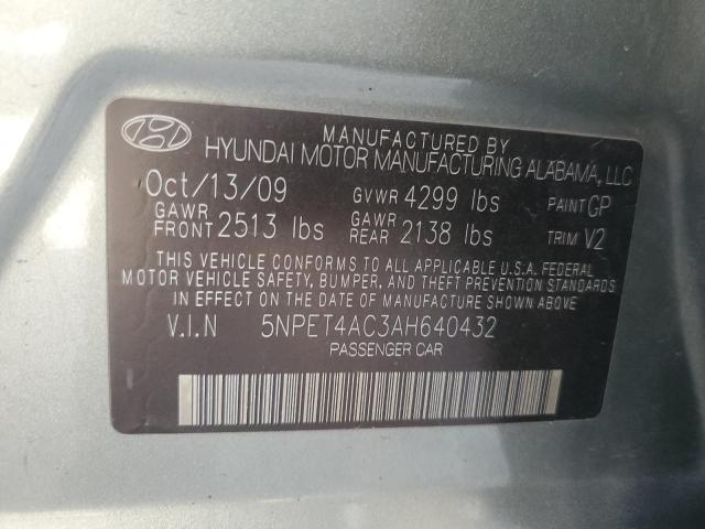 Photo 11 VIN: 5NPET4AC3AH640432 - HYUNDAI SONATA 