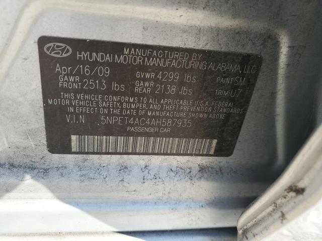 Photo 11 VIN: 5NPET4AC4AH587935 - HYUNDAI SONATA GLS 