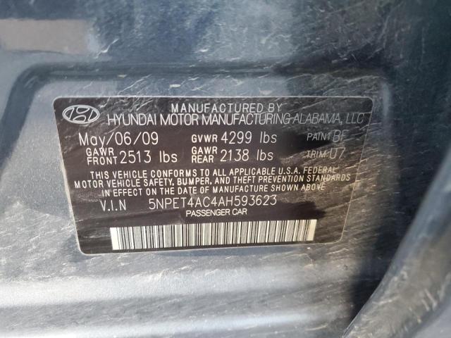 Photo 11 VIN: 5NPET4AC4AH593623 - HYUNDAI SONATA 