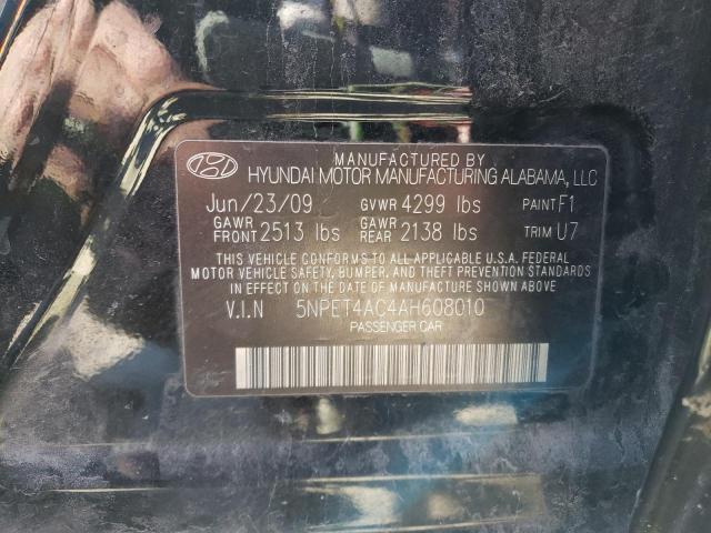 Photo 11 VIN: 5NPET4AC4AH608010 - HYUNDAI SONATA 