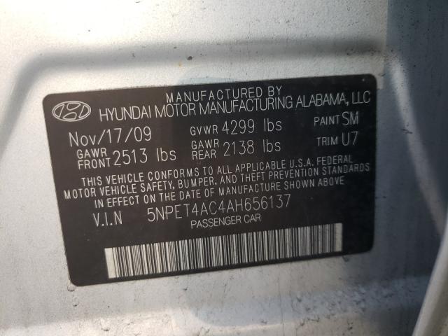 Photo 9 VIN: 5NPET4AC4AH656137 - HYUNDAI SONATA GLS 