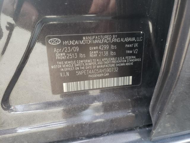 Photo 9 VIN: 5NPET4AC5AH590732 - HYUNDAI SONATA GLS 