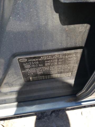 Photo 11 VIN: 5NPET4AC5AH607688 - HYUNDAI SONATA 