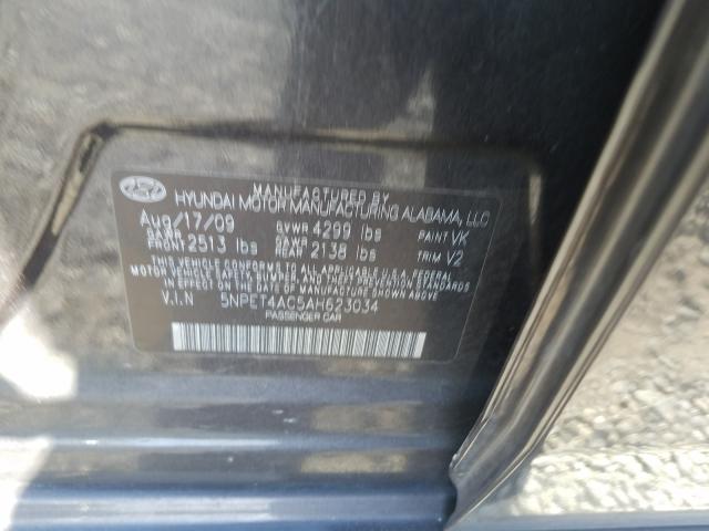 Photo 9 VIN: 5NPET4AC5AH623034 - HYUNDAI SONATA GLS 