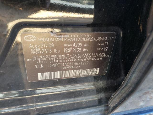 Photo 9 VIN: 5NPET4AC5AH624992 - HYUNDAI SONATA GLS 